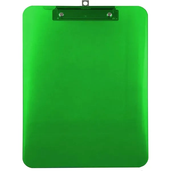 Colorful Transparent Clipboard with Metal Clip