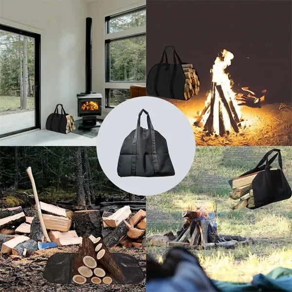 Canvas Log Firewood Carrier Bag
