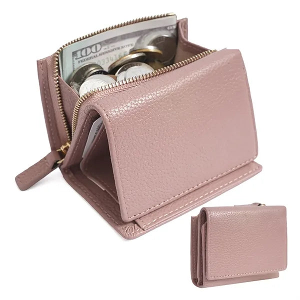 Pu Bifold Women Short Wallet