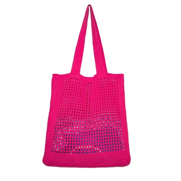 One Shoulder Shopping Knitting Tote Bag