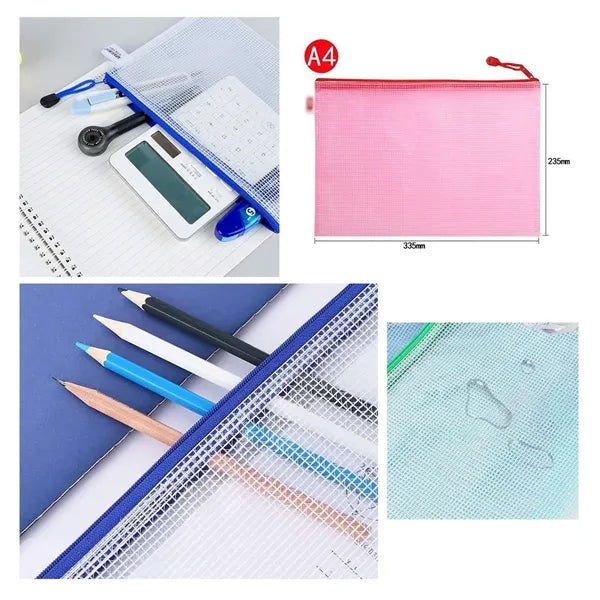 A4 Mesh PVC File Folder