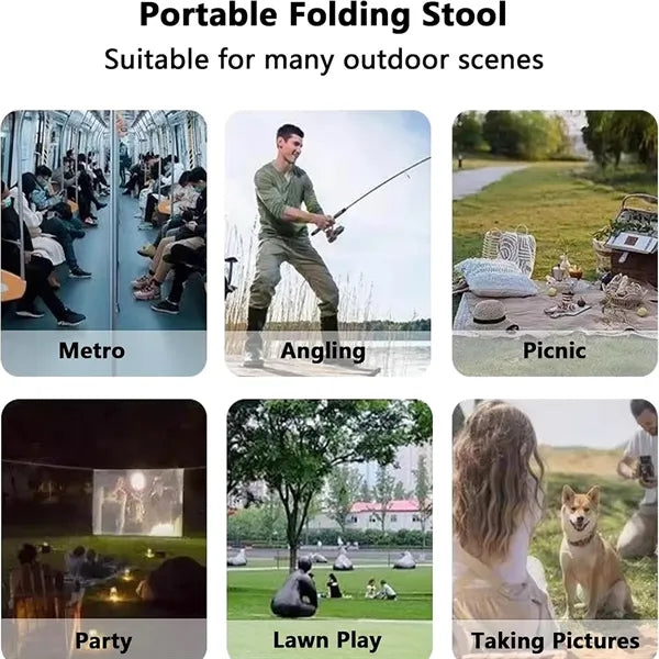 Mini Folding Stool with Pouch
