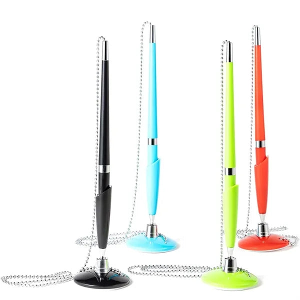 Adhesive Desk Pen with Chain