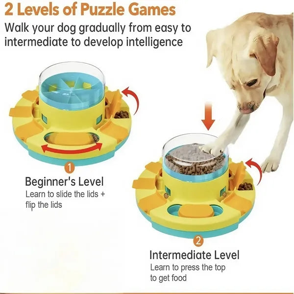 Interactive Dog Puzzle Feeder