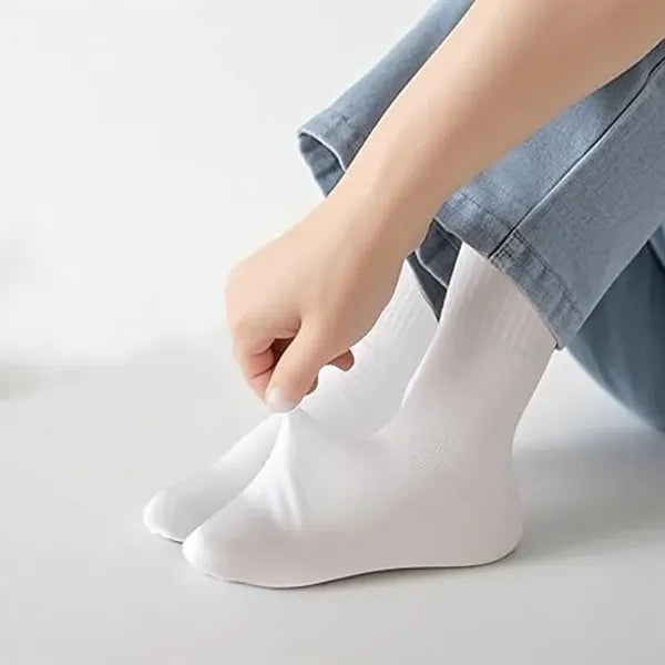 Father's Day Male Medium Length Cotton Socks w/ LOGO Embroid