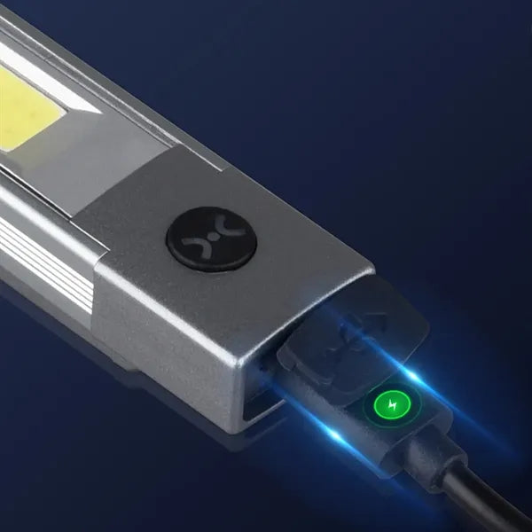 Multifunctional COB Laser Flashlight Magnetic Outdoor Hook