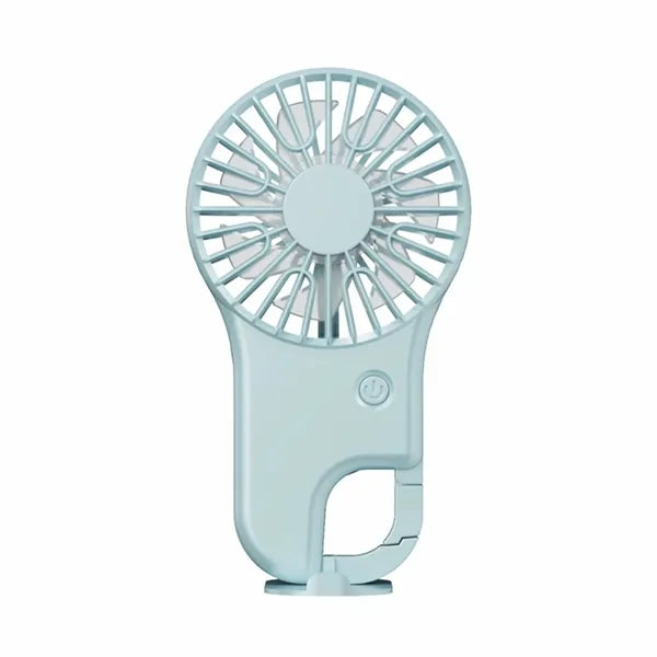 500 mAh Ultra-thin Hand Held Fan with Carabiner