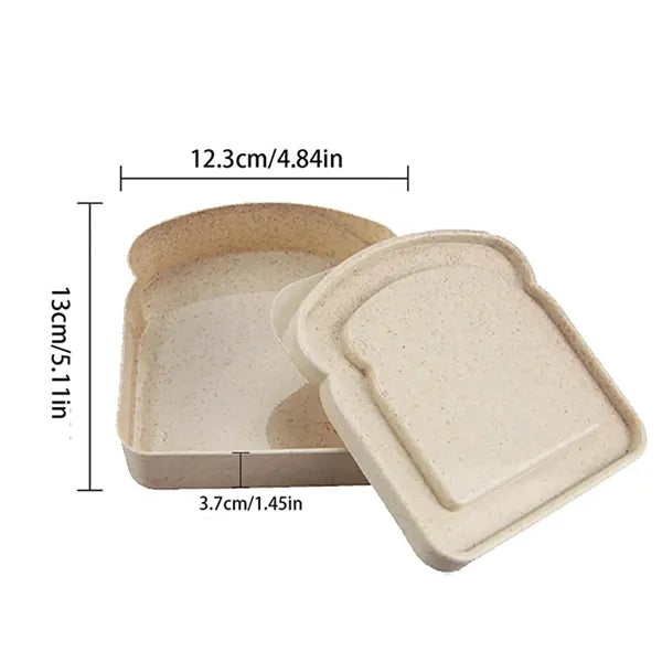 Sandwich Container Box Toast Shape Holder