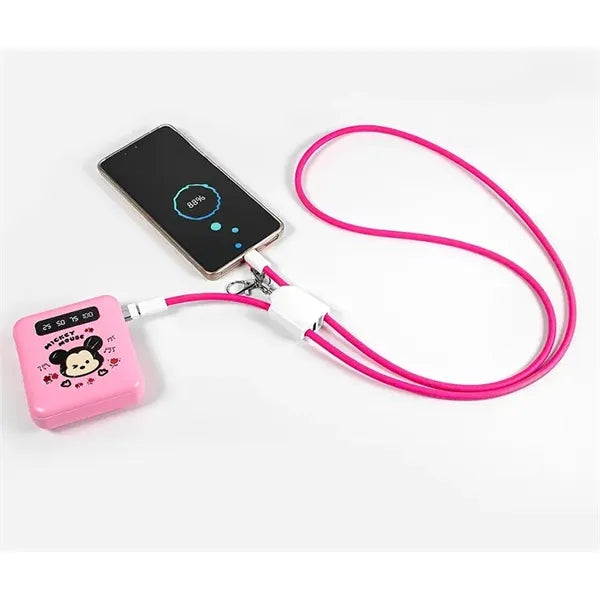 4 in 1 Crossbody Lanyard with Charge Cable