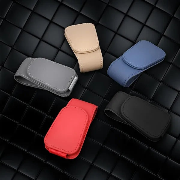 Magnetic Leather Sunglass Holder