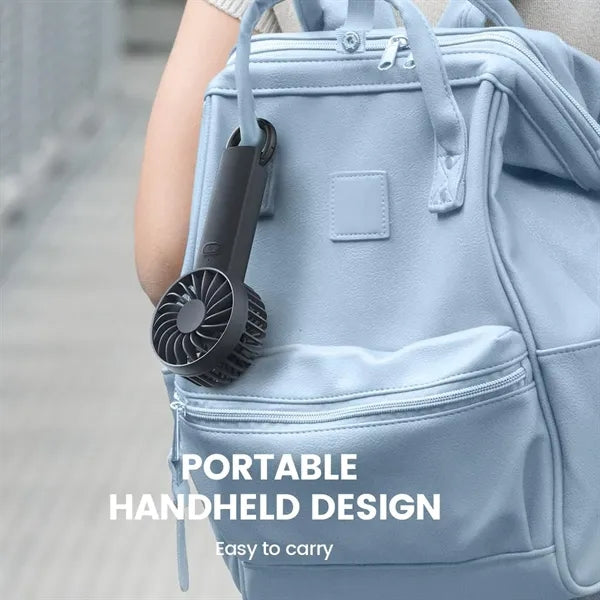 Mini Handheld Fan USB Rechargeable 3Speed Travel Outdoor