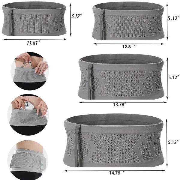 Running Belt Waist Pack With Sweat Resistant Backin