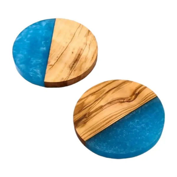 Round Resin Wood Coasters
