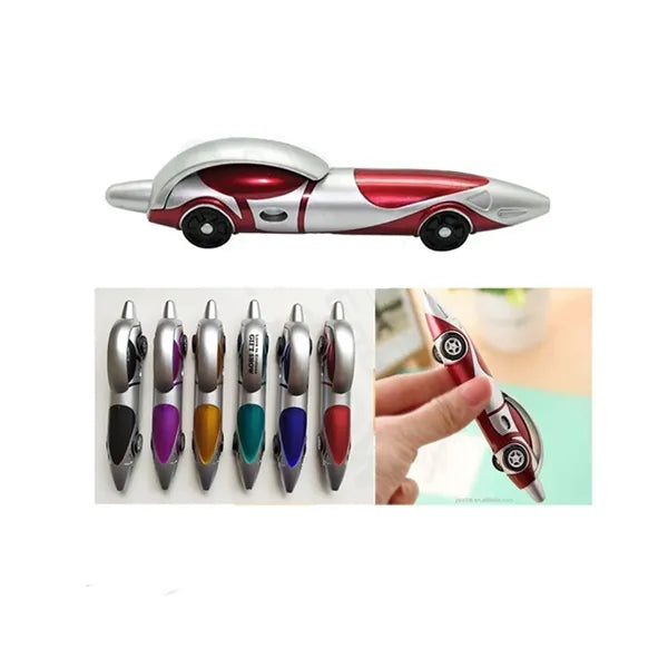 Bullet Nib Car Shape Ballpoint Pen With Wheel