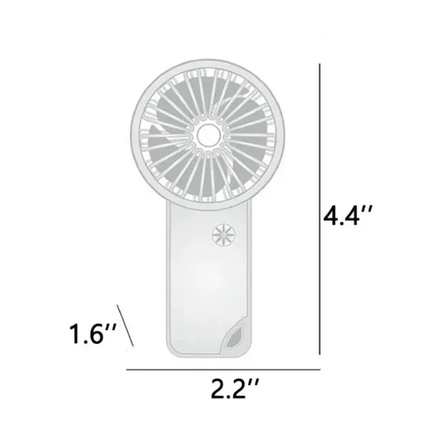 Portable Mini Handheld Fan W/Carabiner