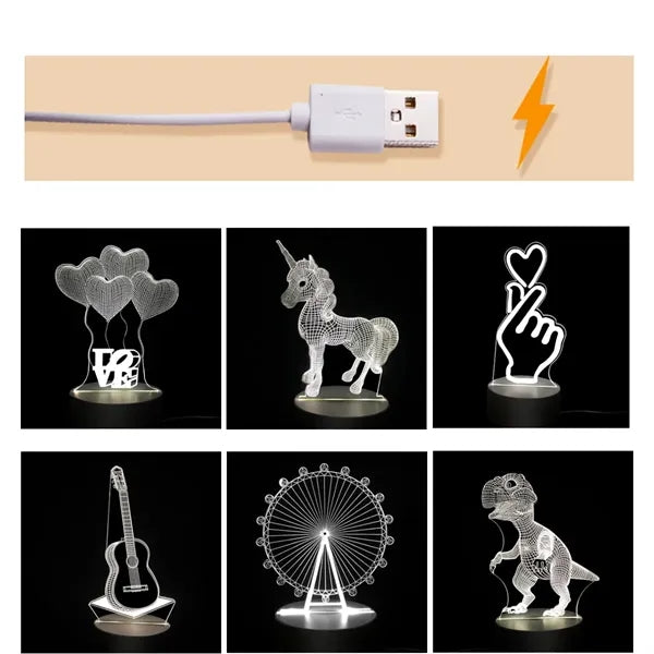 Bedroom Acrylic Decor Table Lamp Sleep Night Light