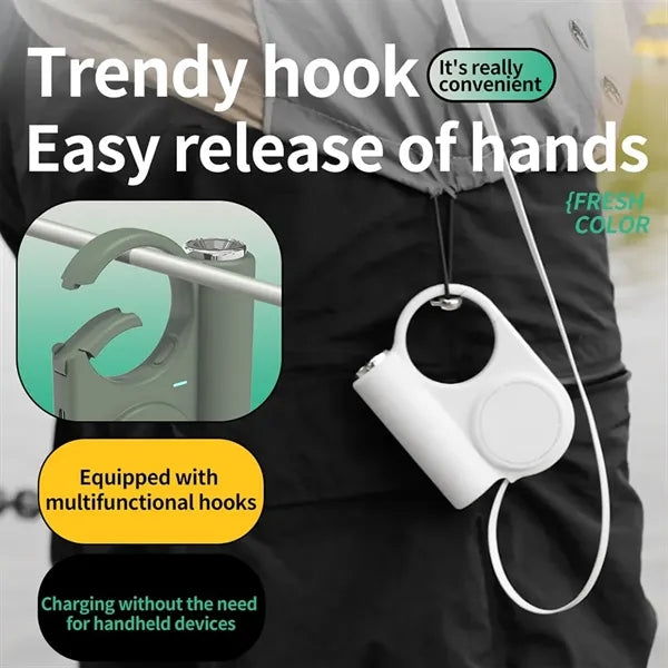 5000mAh portable charger with built-in retractable cable