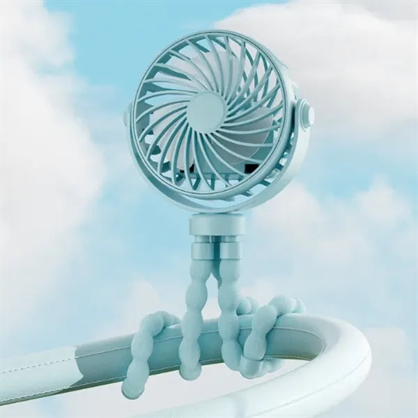 Flexible Tripod Rechargeable Clip Fan