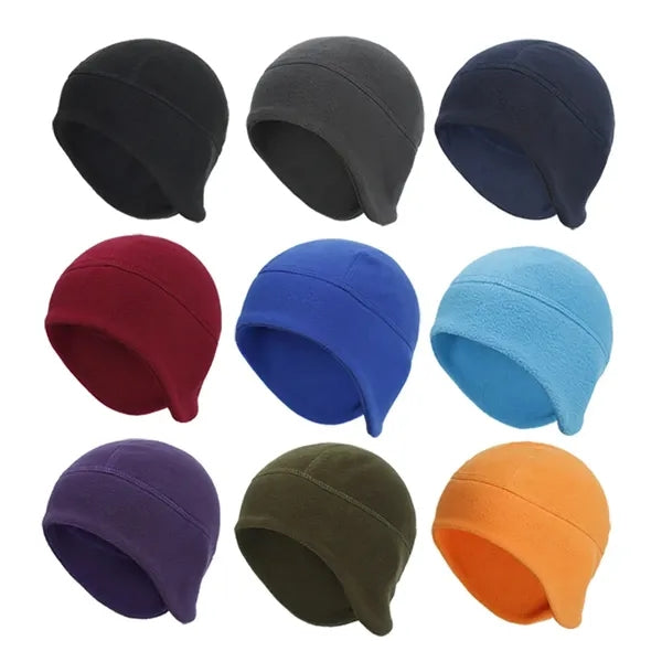 Polar Fleece Winter Beanie Cap for Outdoor Windproof Earflap