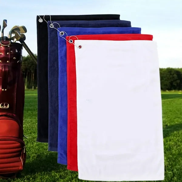 Cotton Golf Towel with Hook