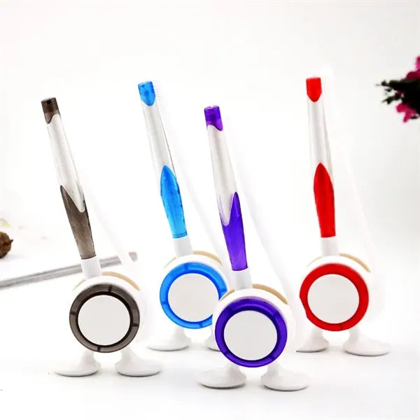 Desk Counter Ballpoint Pen With Standand Elastic Rope