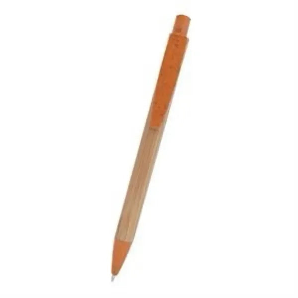 Bamboo Retractable Wheat Writer Pen