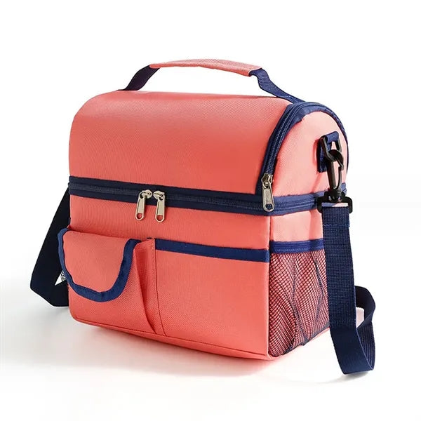 Insulated Lunch Box With Double Compartment
