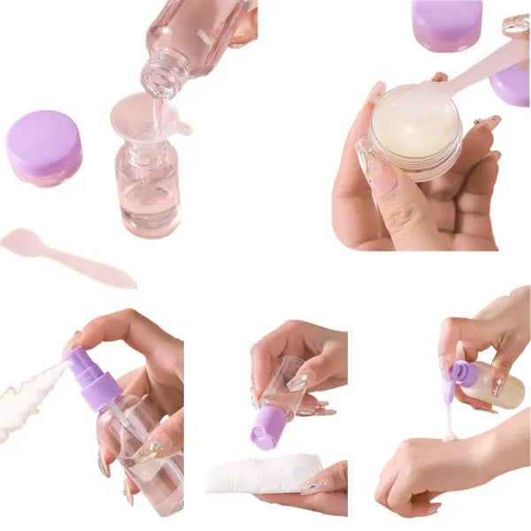 7 in 1 Cosmetics Travel Bottle Set
