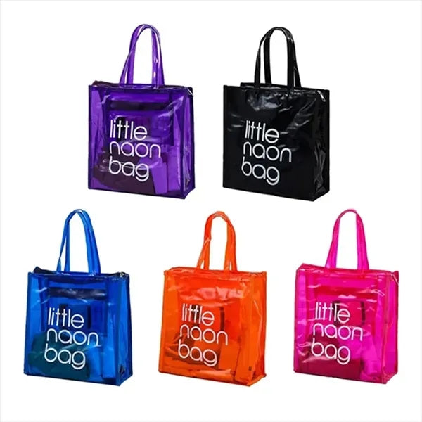 Clear PVC Beach Tote Bag
