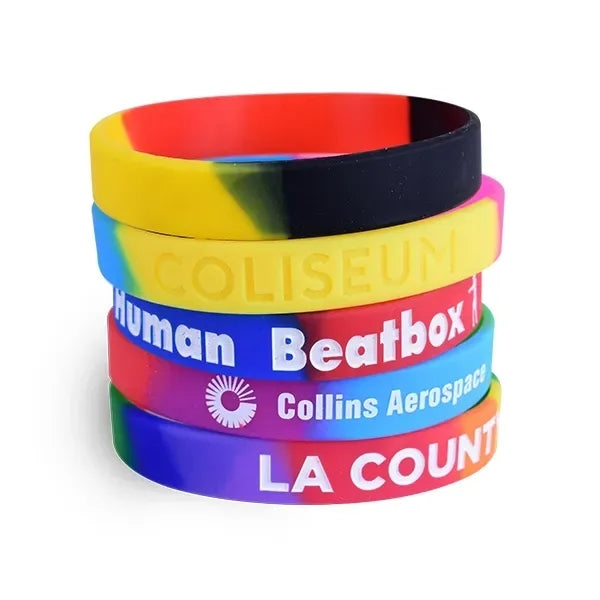 1/2" Segmented Silicone Wristbands