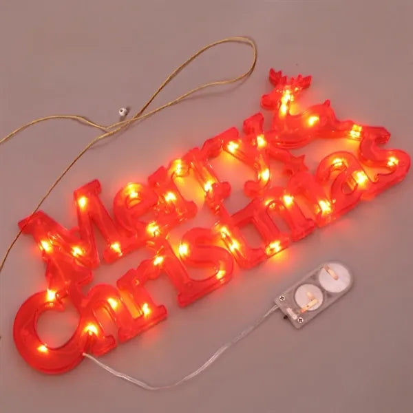 Decorative LED Holiday Letter Light Display