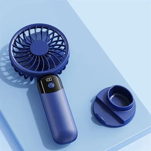 Rechargeable Handheld Fan with LED Display