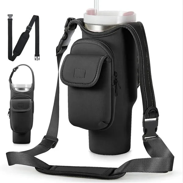 40oz Detachable Polyester Insulated Cup Sleeve w/ Pocket
