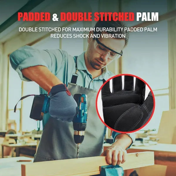 Touchscreen Polyester Work Gloves for Mechanics
