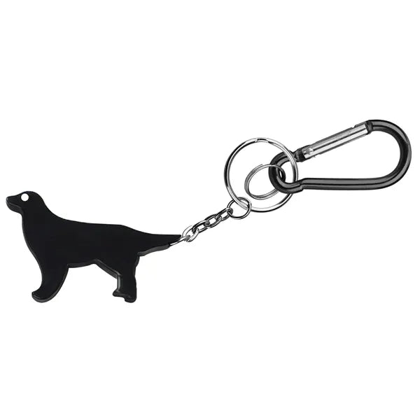 Dog Shape Bottle Opener Key Chain with Carabiner