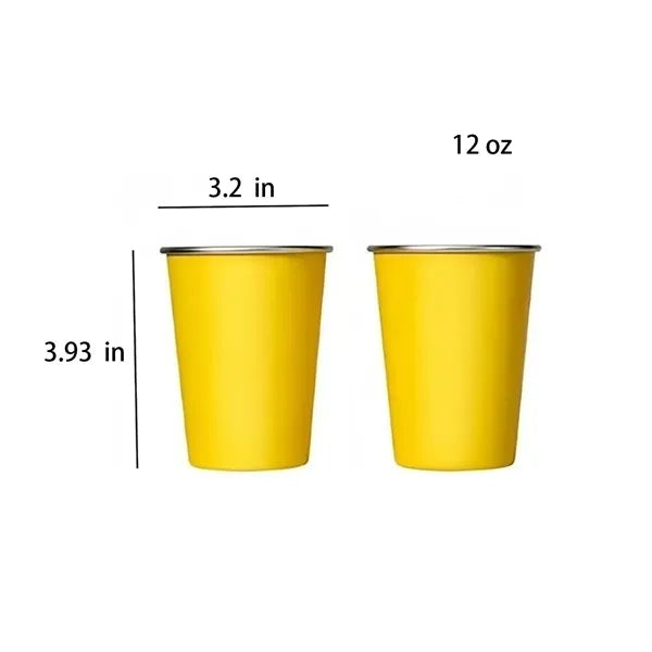 12 Oz Stainless Steel Cups