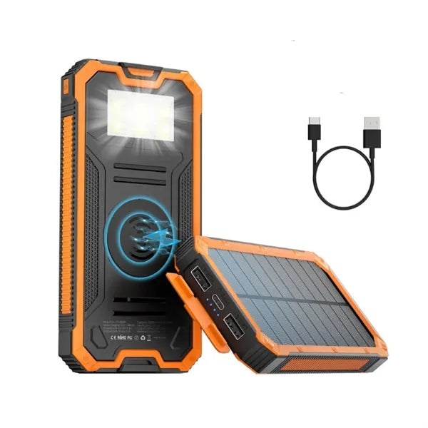 20,000mAh Solar Charger Power Bank with Flashlight