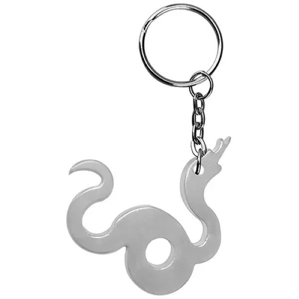 Snake shape bottle opener key chain