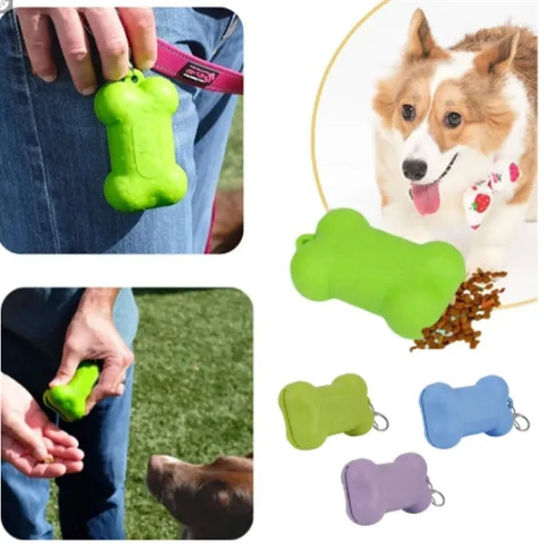 Silicone Dog Treat Pouch & Chew Toy - Portable & Safe