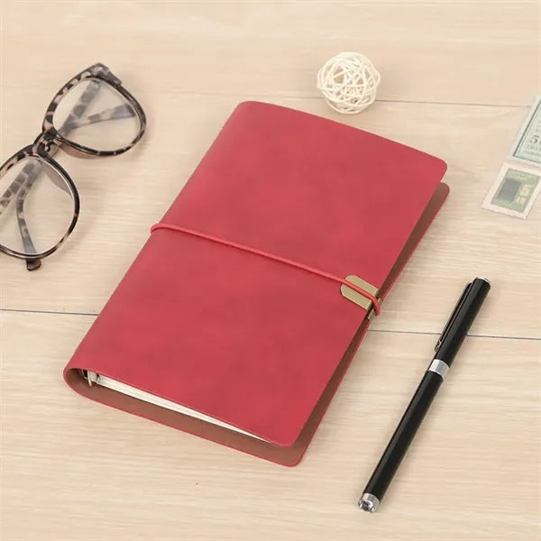 A6 Vintage 80 Sheets Softcover Strap Notebook