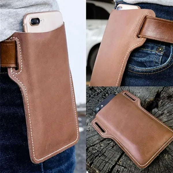 Multi-Functional Leather Waist Bag