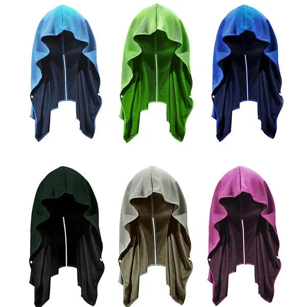 Quick Drying Cold Feeling Sun Protection Hooded Towel