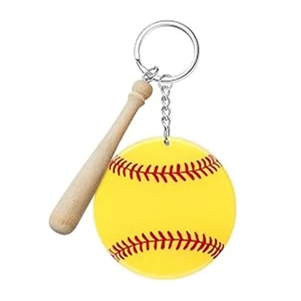 Baseball Softball Acrylic Keychain