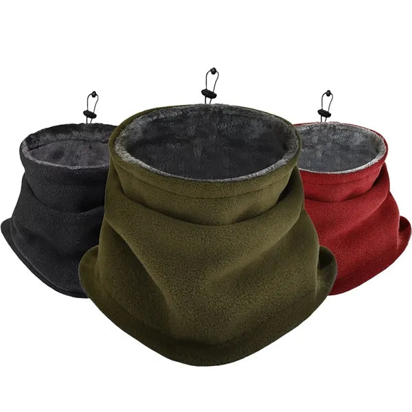 Thick Fleece Scarf Neck Gaiter for Windproof Outdoor Warm