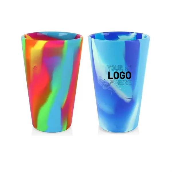 Silicone 16 oz Pint Glass