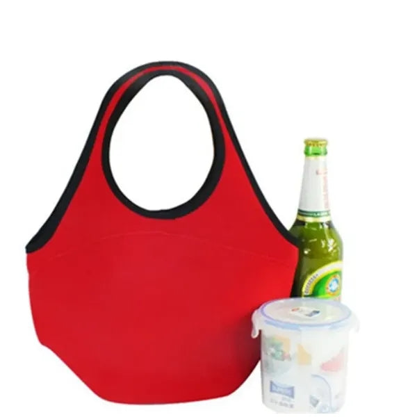 Easy Carry Zippered Neoprene Lunch Bag
