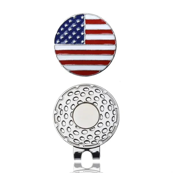 Magnetic Golf Hat Clip with Full Color Ball Marker