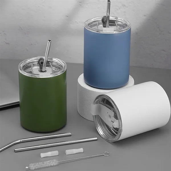 Stainless Steel Insulated Tumbler with Straw