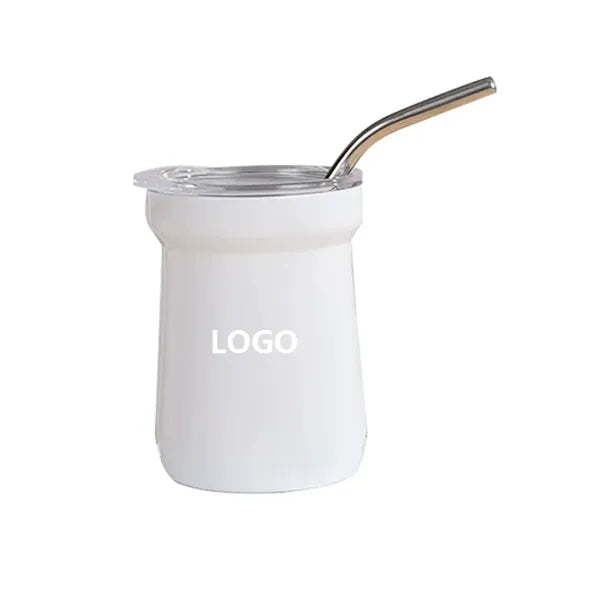 5oz Stainless Steel Mugs With Straw Lid