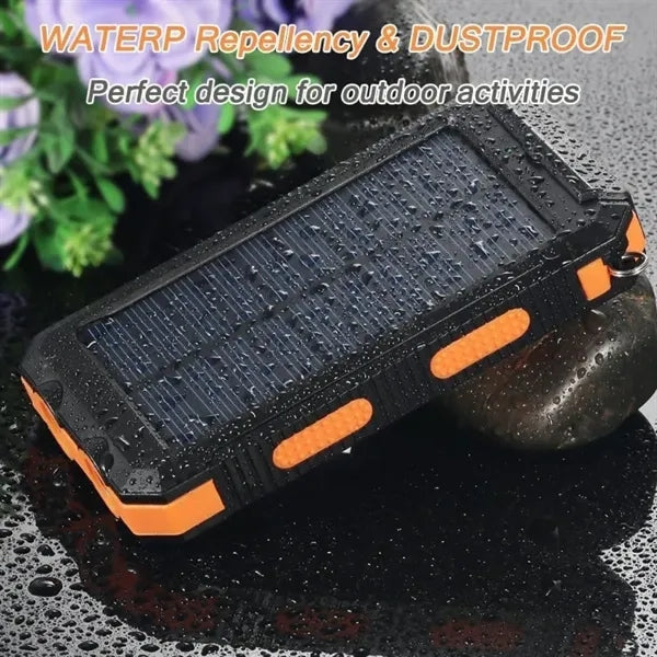 10000mAh solar waterproof power bank
